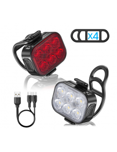 Lampki rowerowe SPECTER Q5 200lm przód tył NEW | lampki-rowerowe.pl