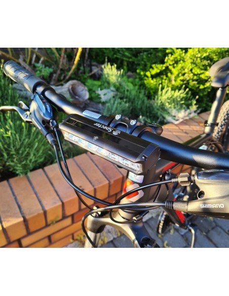 Lampka rowerowa oświetlenie przód Specter EOS620 1400lm 6Led USB Latarka !!