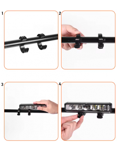 Lampka rowerowa oświetlenie przód Specter EOS620 1400lm 6Led USB Latarka !!