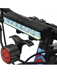 Bardzo Mocny Zestaw Lampek rowerowych przód Specter EOS620 1400lm+tył 40lm!