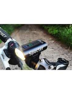 Mocna lampka rowerowa światło LED przód SPECTER Cross 550Lm USB typ C do12h 2