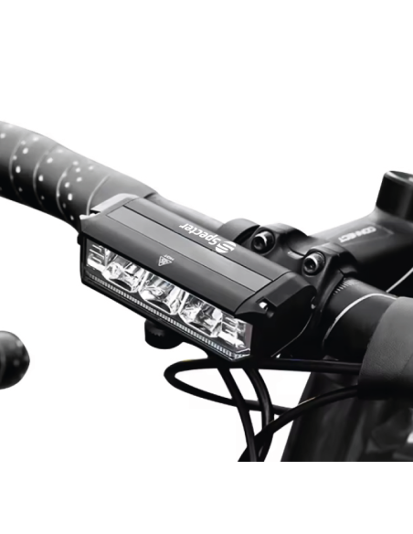 Mocny Zestaw Lampek rowerowych EOS610 halogen i LED 1000lm+ tył AQY Specter