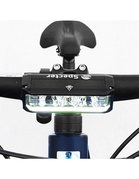 Mocny Zestaw Lampek rowerowych EOS610 halogen i LED 1000lm+ tył AQY Specter