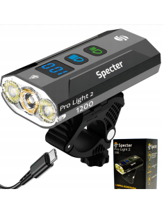 Oświetlenie rowerowe Specter ProLight2 1200 lm