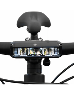 Lampka przednia latarka ROWEROWA mocne Światło halogen 3x LED przód 1200 lm EOS630