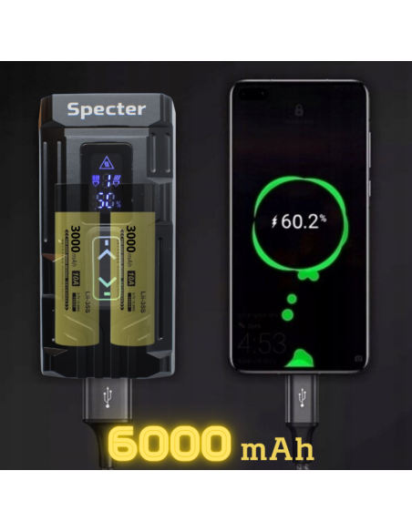 Specter StarX 1600 L lampka 6000mAh POWER BANK latarka