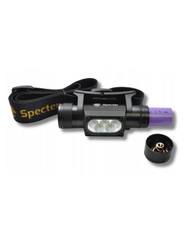 Specter 5LED CZOŁÓWKA AKUMULATOR USB WODOODPORNA 2000lmETUI