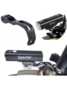 Metalowy Uchwyt Rowerowy na Widelec nad Kołem do lampki kamery GoPro ZESTAW