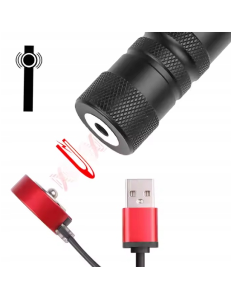 Specter LED CZOŁÓWKA AKUMULATOR USB WODOODPORNA magnes 4tryby 1200L  H6