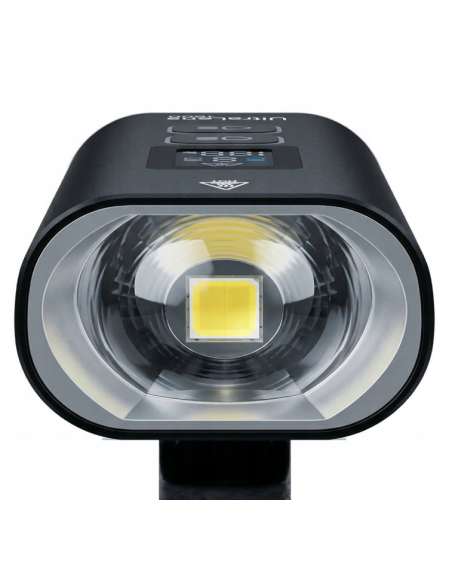 MOCNA LAMPKA ROWEROWA UltraLens1600 lm latarka 5200 mAh PRZÓD POWERBANK