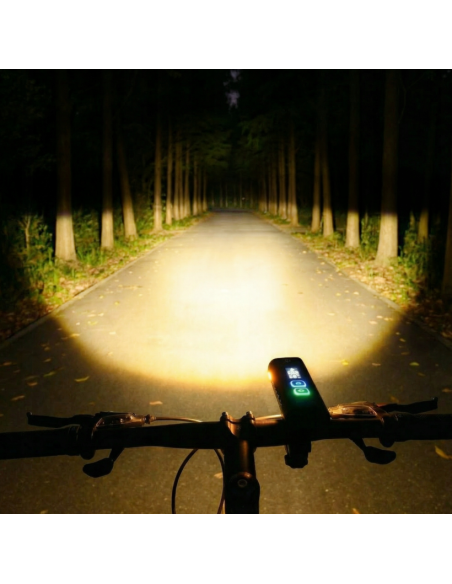 MOCNA LAMPKA ROWEROWA UltraLens1600 lm latarka 5200 mAh PRZÓD POWERBANK