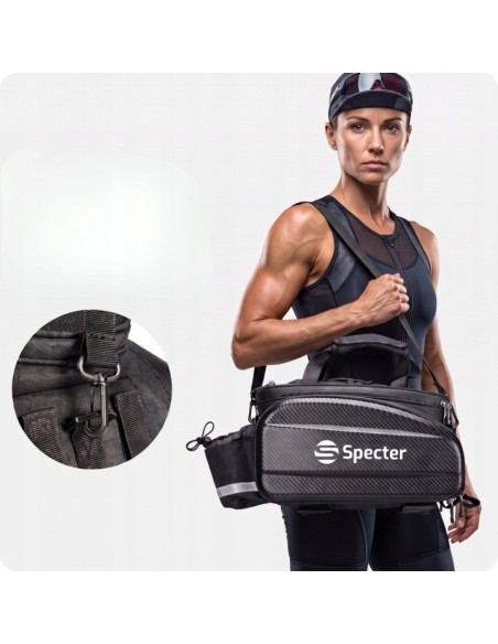 SAKWA ROWEROWA SPECTER 3W1 11L 15L 31L TORBA NA BAGAŻNIK ROWER WODOODPORNA