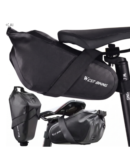 TORBA ROWEROWA POD SIODEŁKO SZTYCĘ Sakwa na Rower wodoodporna 2.3L rolltop