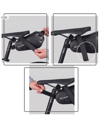 TORBA ROWEROWA POD SIODEŁKO SZTYCĘ Sakwa na Rower wodoodporna 2.3L rolltop