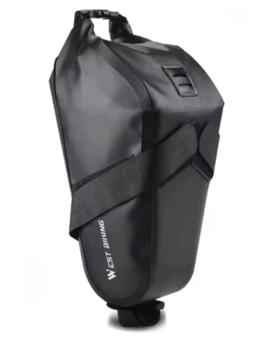 TORBA ROWEROWA POD SIODEŁKO SZTYCĘ Sakwa na Rower wodoodporna 2.3L rolltop