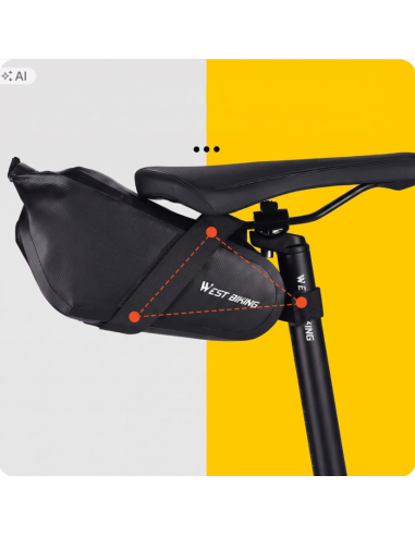 TORBA ROWEROWA POD SIODEŁKO SZTYCĘ Sakwa na Rower wodoodporna 2.3L rolltop