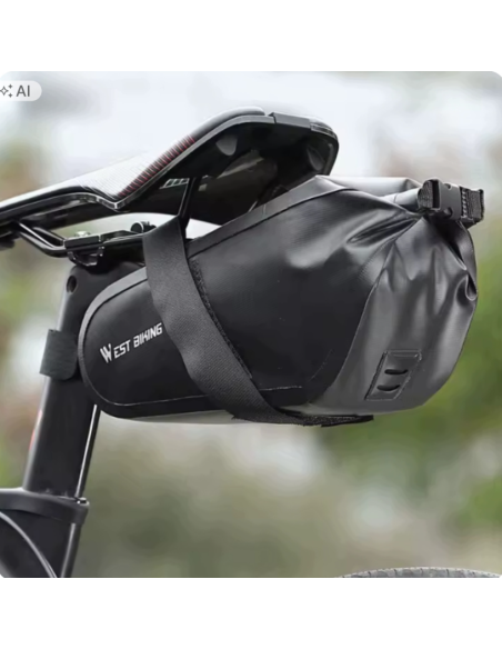 TORBA ROWEROWA POD SIODEŁKO SZTYCĘ Sakwa na Rower wodoodporna 2.3L rolltop