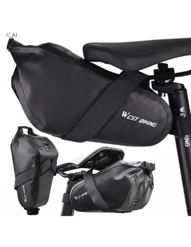 TORBA ROWEROWA POD SIODEŁKO SZTYCĘ Sakwa na Rower wodoodporna 2.3L rolltop