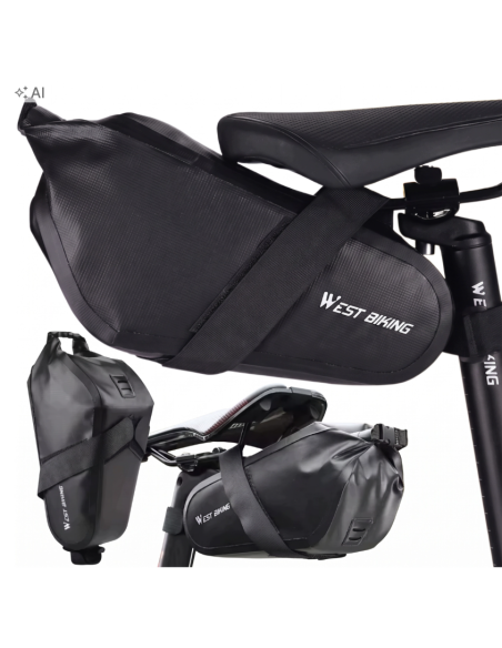 TORBA ROWEROWA POD SIODEŁKO SZTYCĘ Sakwa na Rower wodoodporna 2.3L rolltop