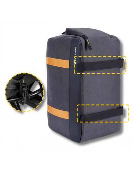 TORBA ROWEROWA SAKWA NA BAGAŻNIK ROWEROWY TYLNA 8,3L KUFER WODOODPORNA