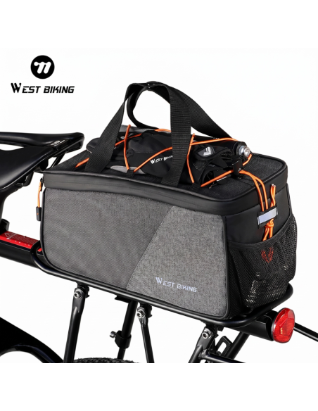 TORBA NA BAGAŻNIK ROWEROWY 6L Sakwa Rowerowa na Rower wodoodporne zamykanie