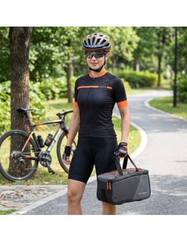 TORBA NA BAGAŻNIK ROWEROWY 6L Sakwa Rowerowa na Rower wodoodporne zamykanie