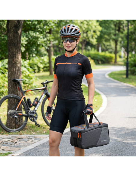 TORBA NA BAGAŻNIK ROWEROWY 6L Sakwa Rowerowa na Rower wodoodporne zamykanie