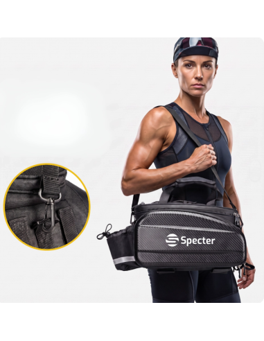 TORBA NA BAGAŻNIK 11L Sakwa Rowerowa na Rower wodoodporna TWARDA Specter