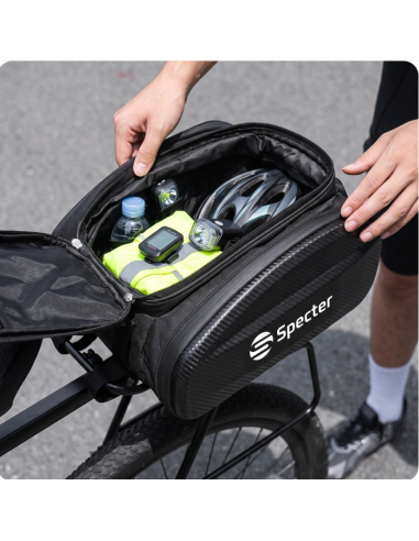 TORBA NA BAGAŻNIK 11L Sakwa Rowerowa na Rower wodoodporna TWARDA Specter
