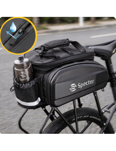 TORBA NA BAGAŻNIK 11L Sakwa Rowerowa na Rower wodoodporna TWARDA Specter