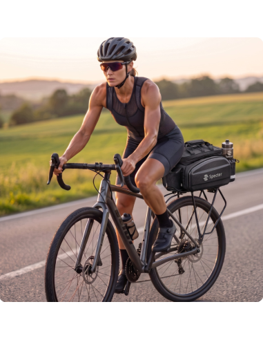 TORBA NA BAGAŻNIK 11L Sakwa Rowerowa na Rower wodoodporna TWARDA Specter
