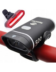 Zestaw lampek rowerowych XPG500 + AQY-096