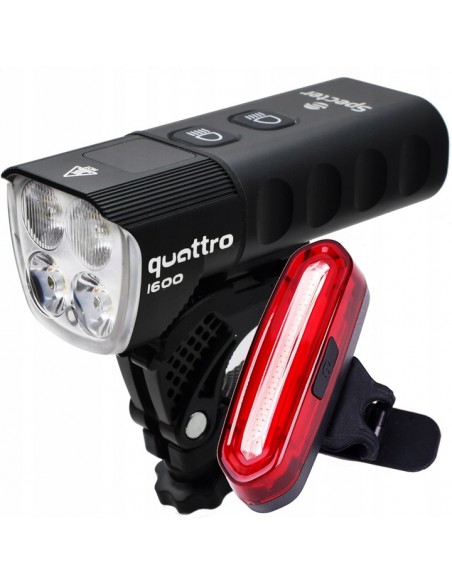 Zestaw lampek rowerowych quattro1600 + AQY-096