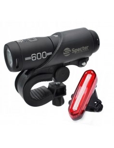 Zestaw lampek Specter 600 latarka USB _ tylna lampka AQY